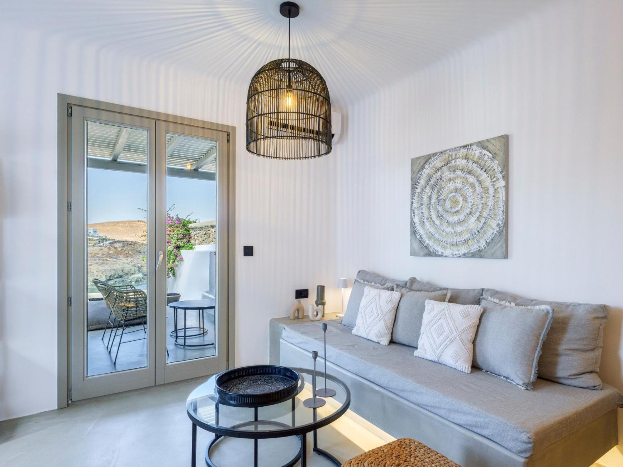 Mykonos Residence Villas & Suites Merchia Beach Eksteriør billede