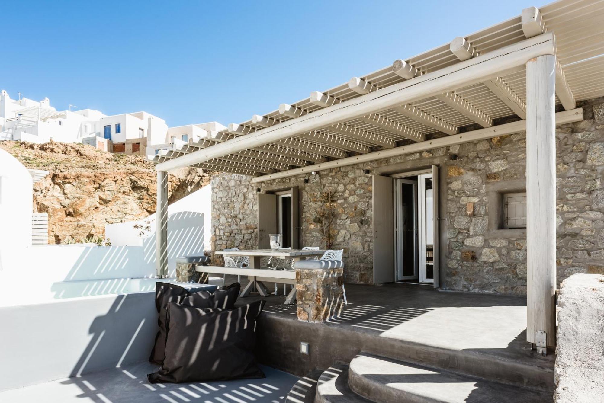Mykonos Residence Villas & Suites Merchia Beach Eksteriør billede