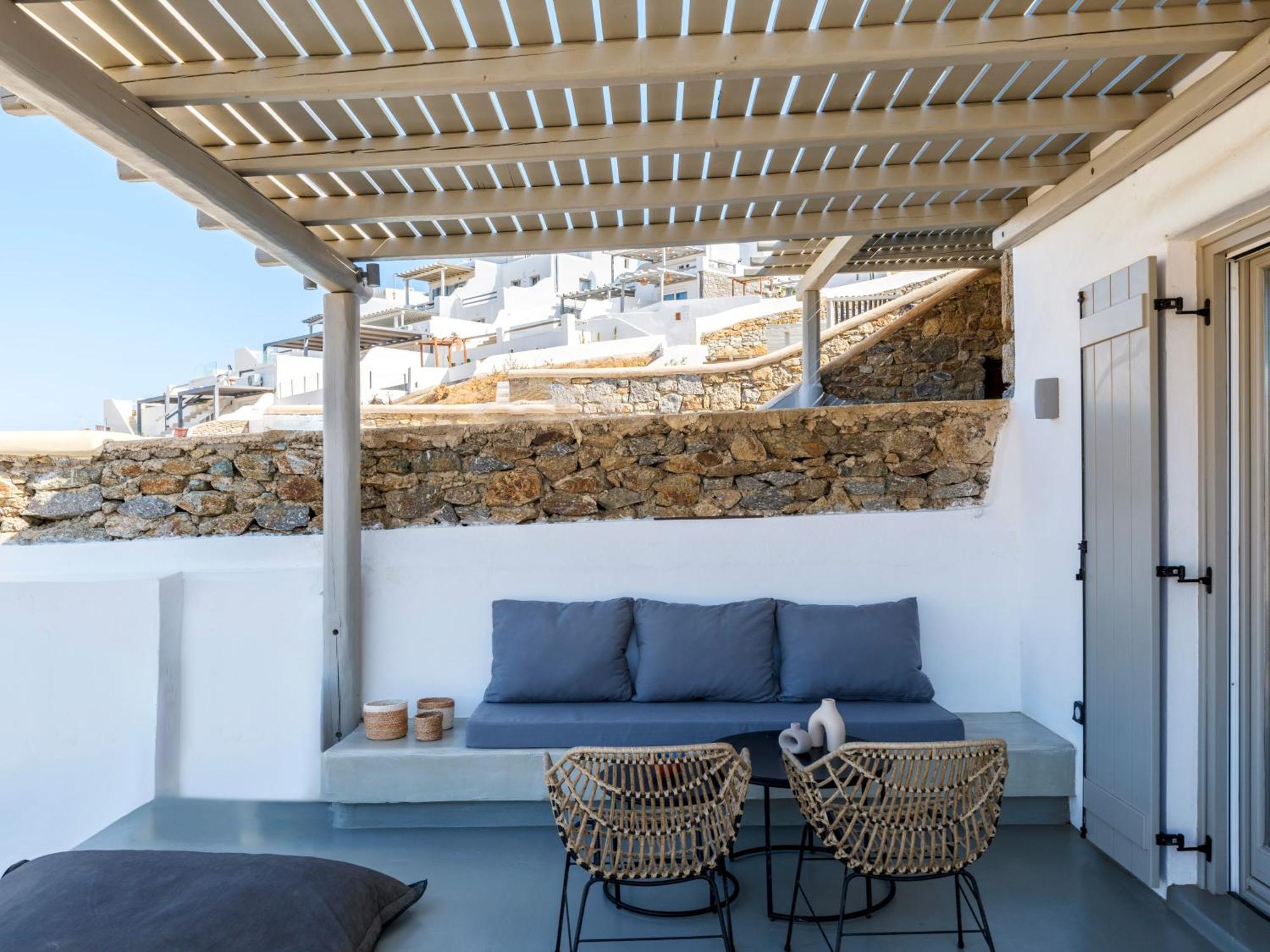 Mykonos Residence Villas & Suites Merchia Beach Eksteriør billede