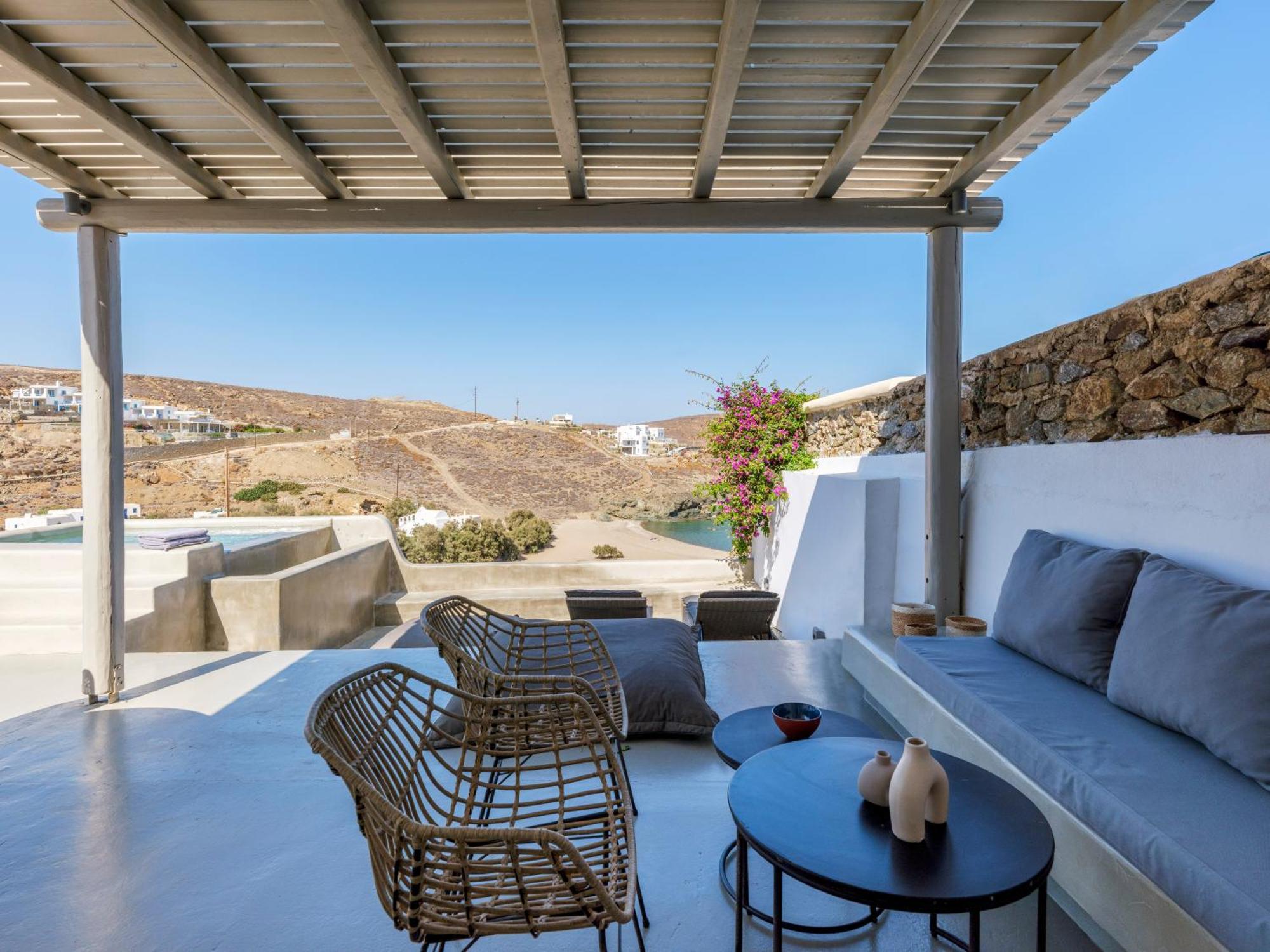 Mykonos Residence Villas & Suites Merchia Beach Eksteriør billede