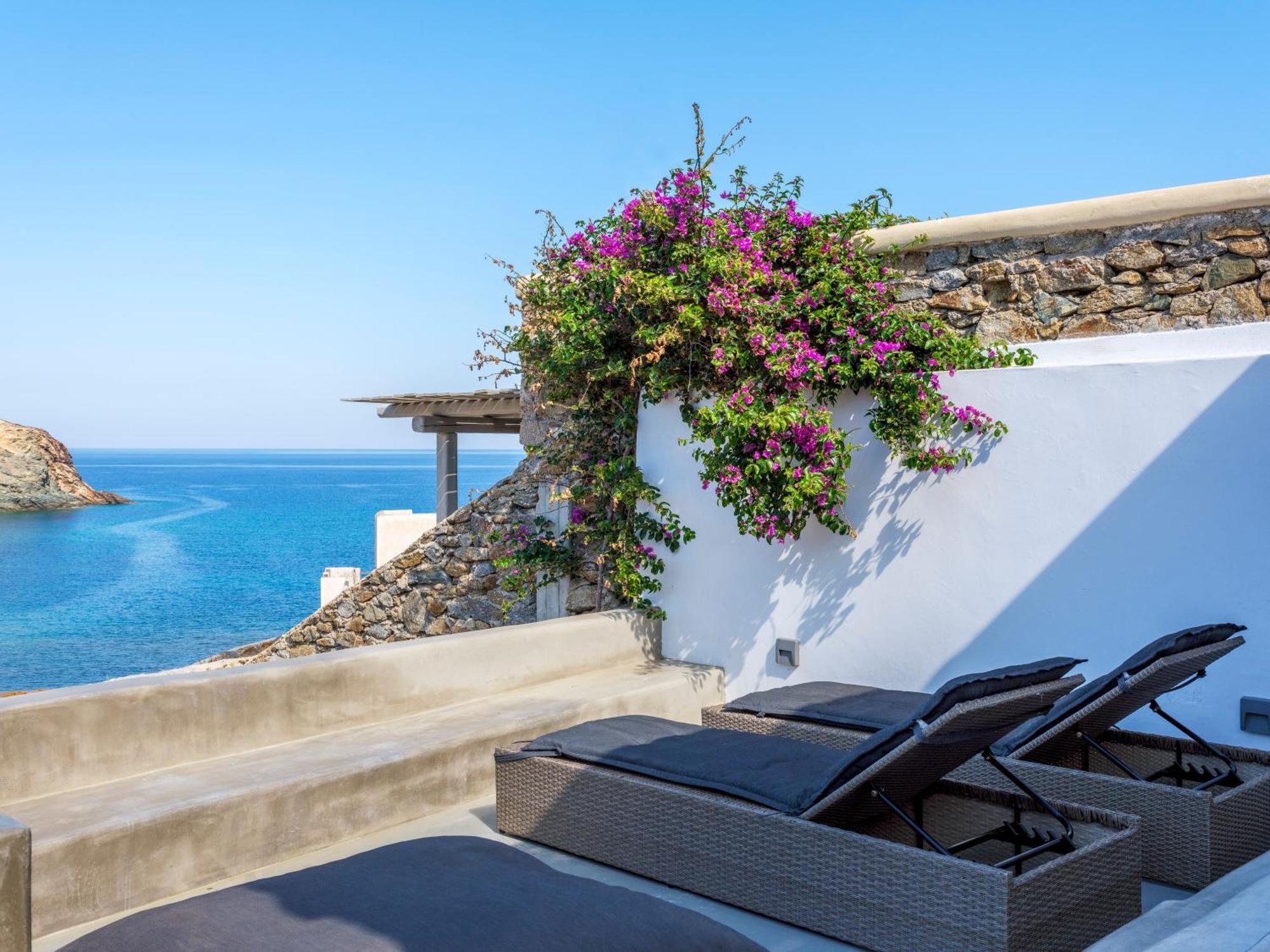 Mykonos Residence Villas & Suites Merchia Beach Eksteriør billede