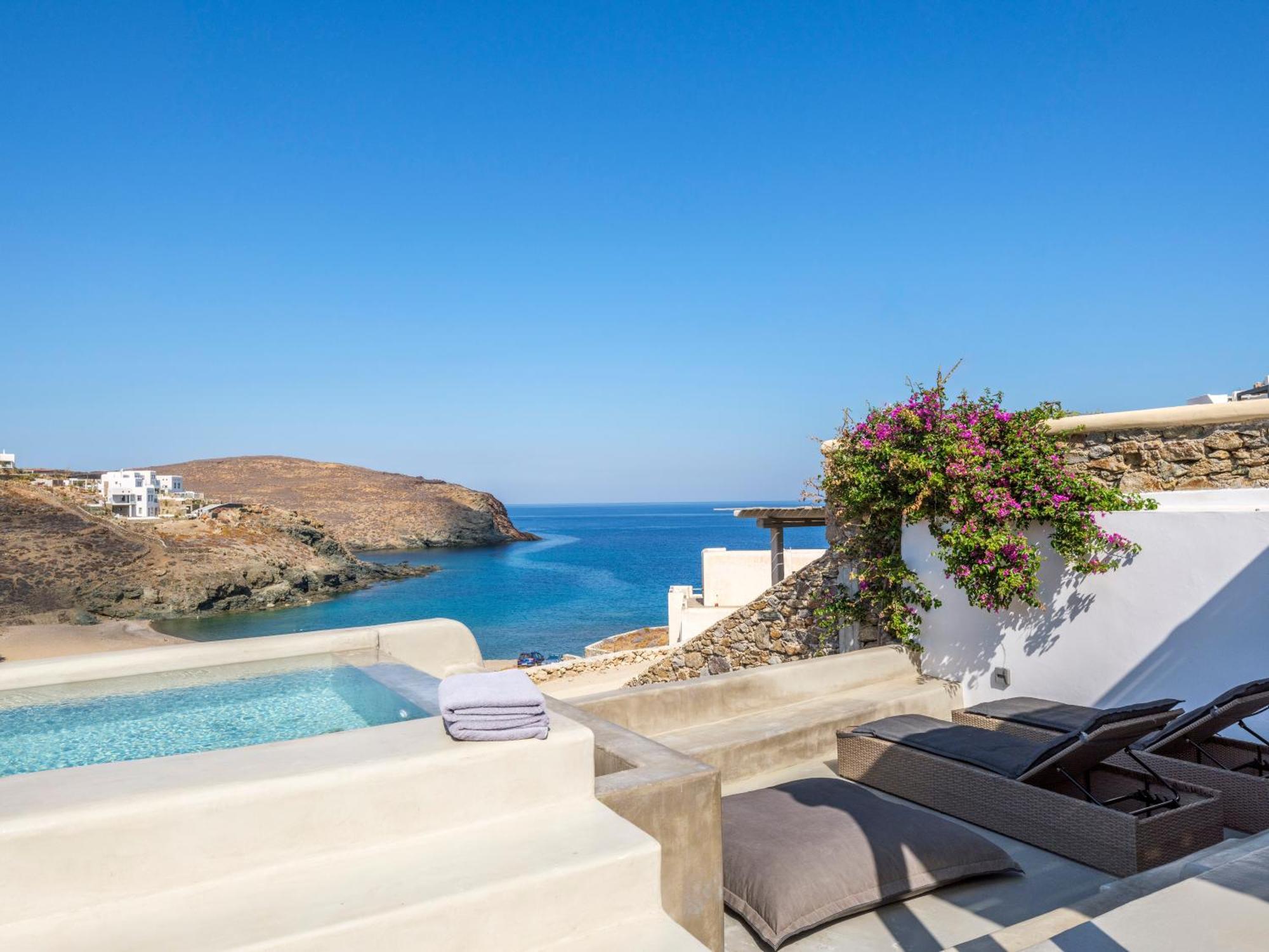 Mykonos Residence Villas & Suites Merchia Beach Eksteriør billede