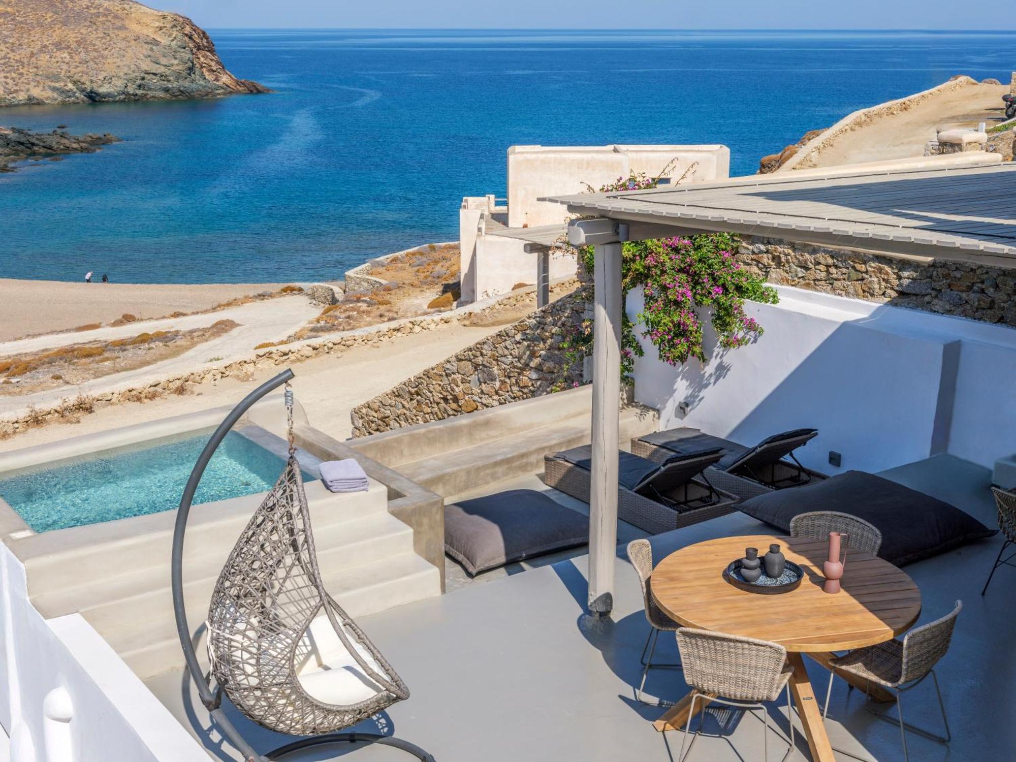 Mykonos Residence Villas & Suites Merchia Beach Eksteriør billede