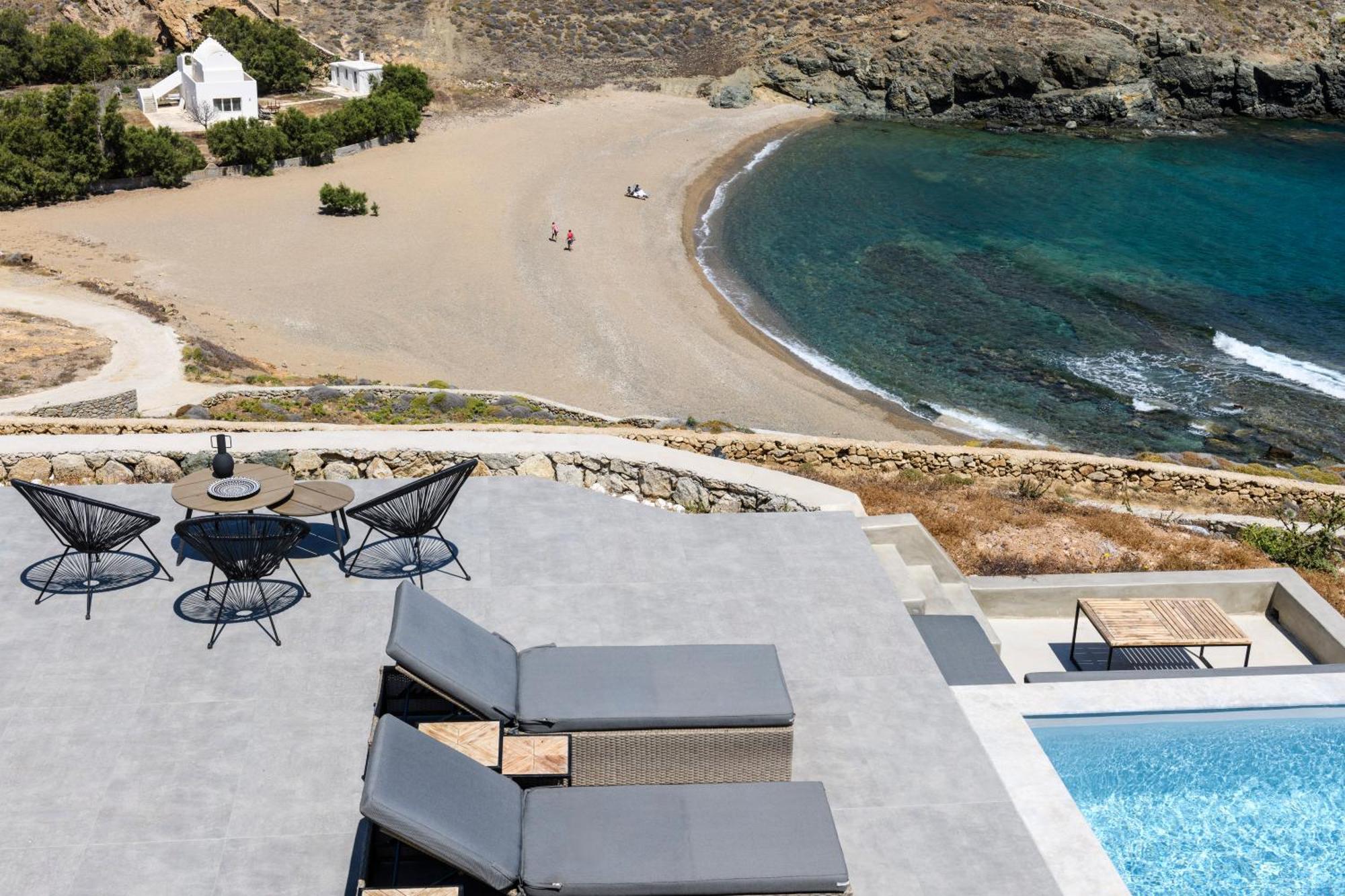 Mykonos Residence Villas & Suites Merchia Beach Eksteriør billede