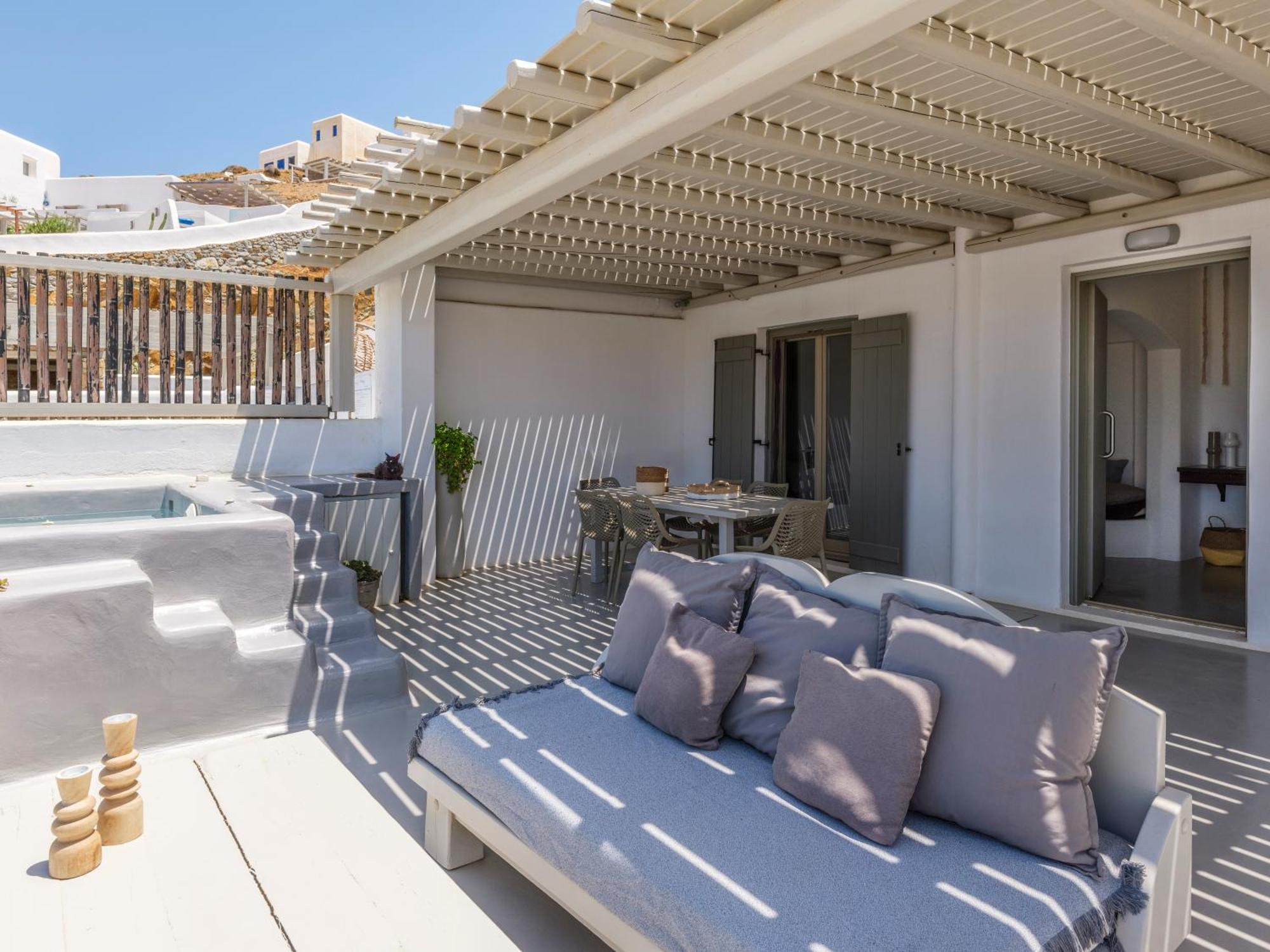 Mykonos Residence Villas & Suites Merchia Beach Eksteriør billede