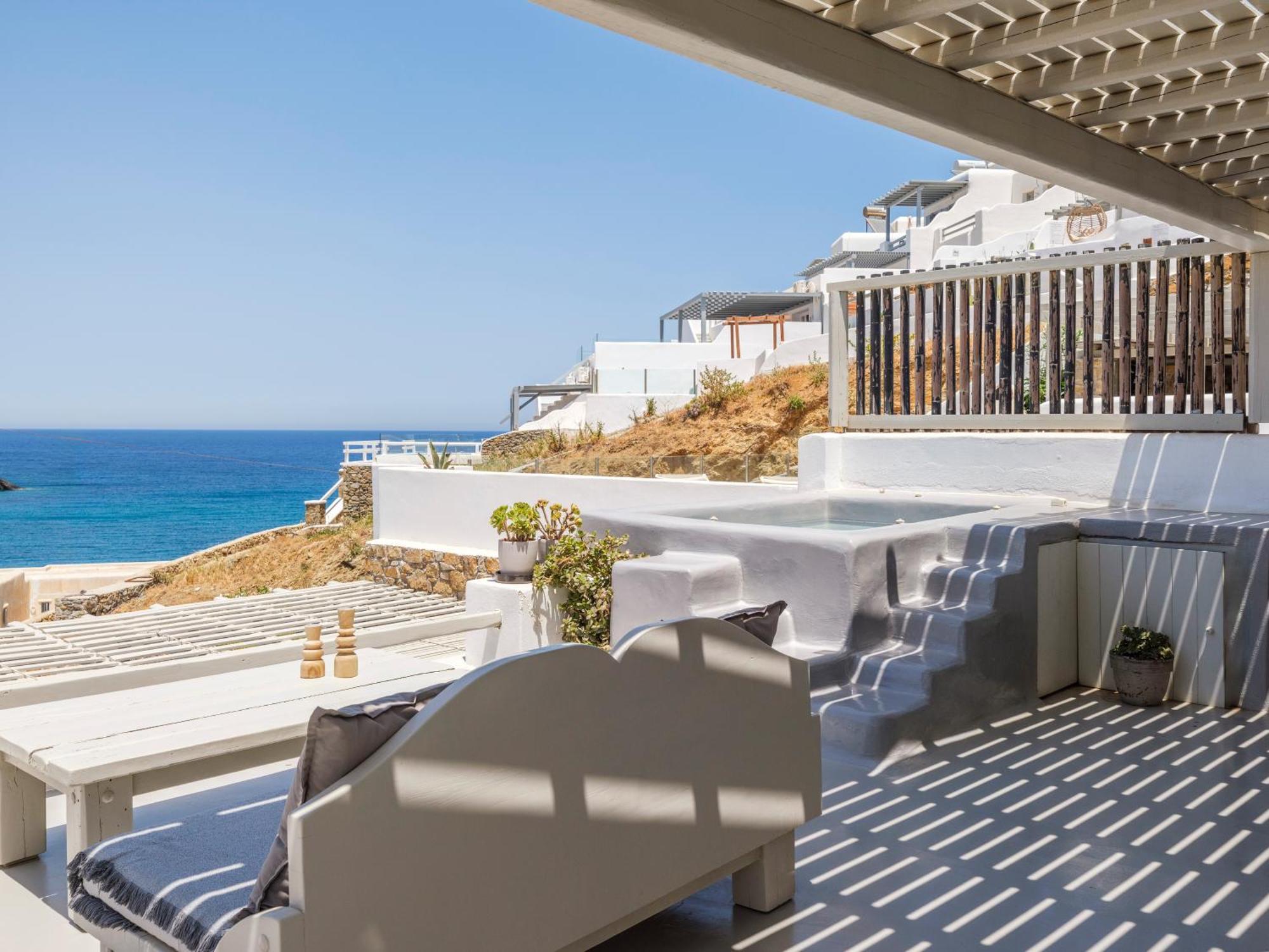 Mykonos Residence Villas & Suites Merchia Beach Eksteriør billede