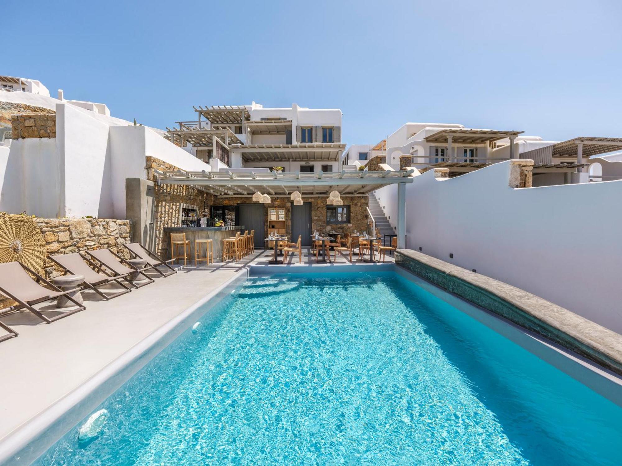 Mykonos Residence Villas & Suites Merchia Beach Eksteriør billede