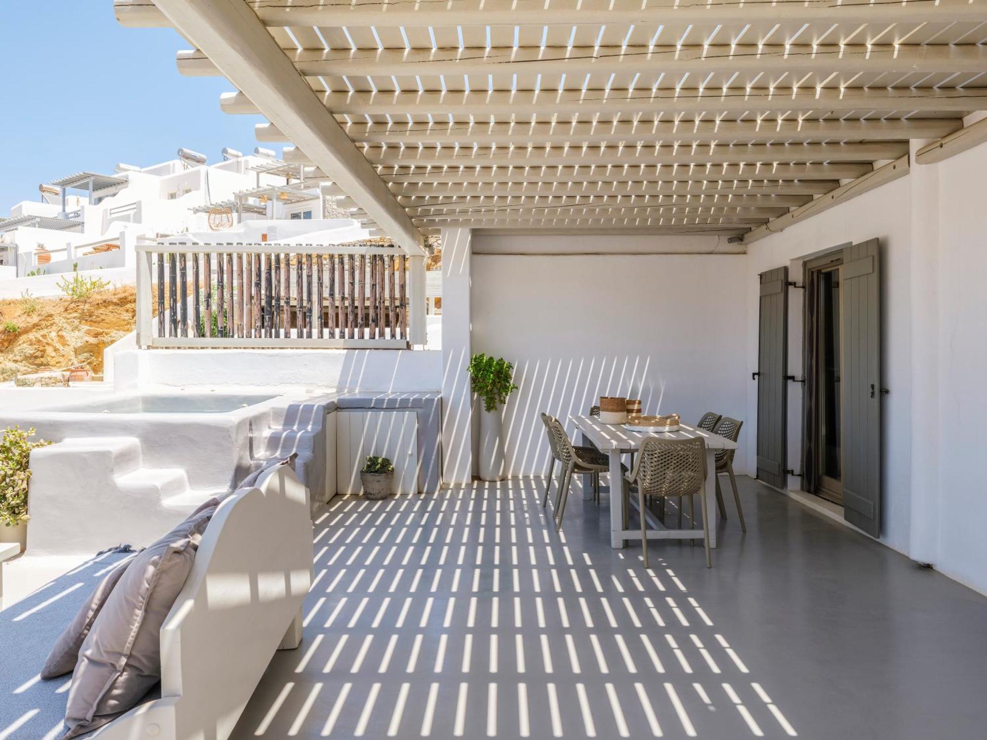 Mykonos Residence Villas & Suites Merchia Beach Eksteriør billede