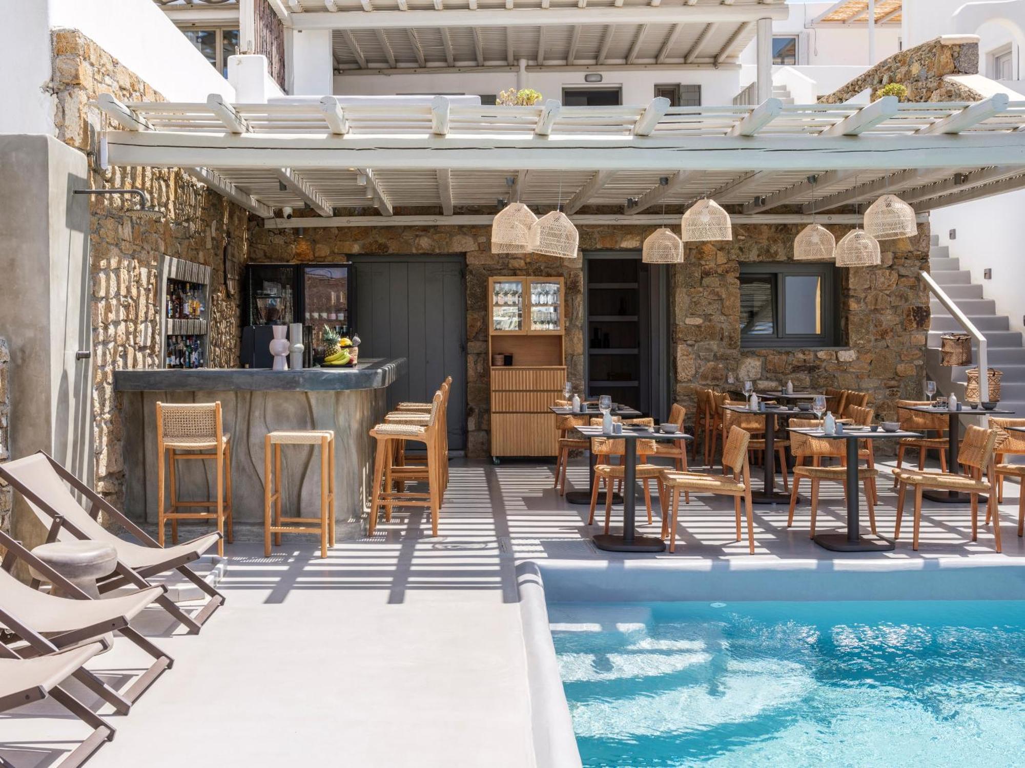 Mykonos Residence Villas & Suites Merchia Beach Eksteriør billede