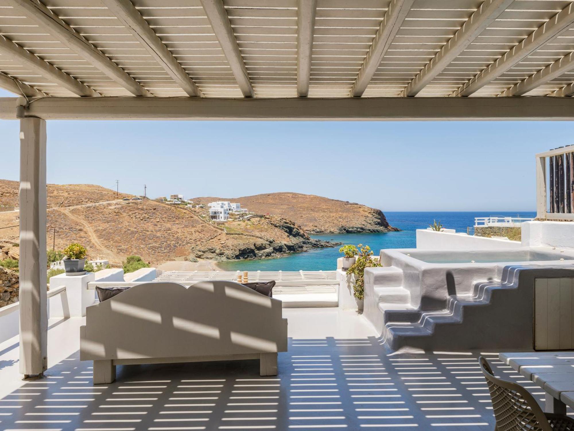 Mykonos Residence Villas & Suites Merchia Beach Eksteriør billede