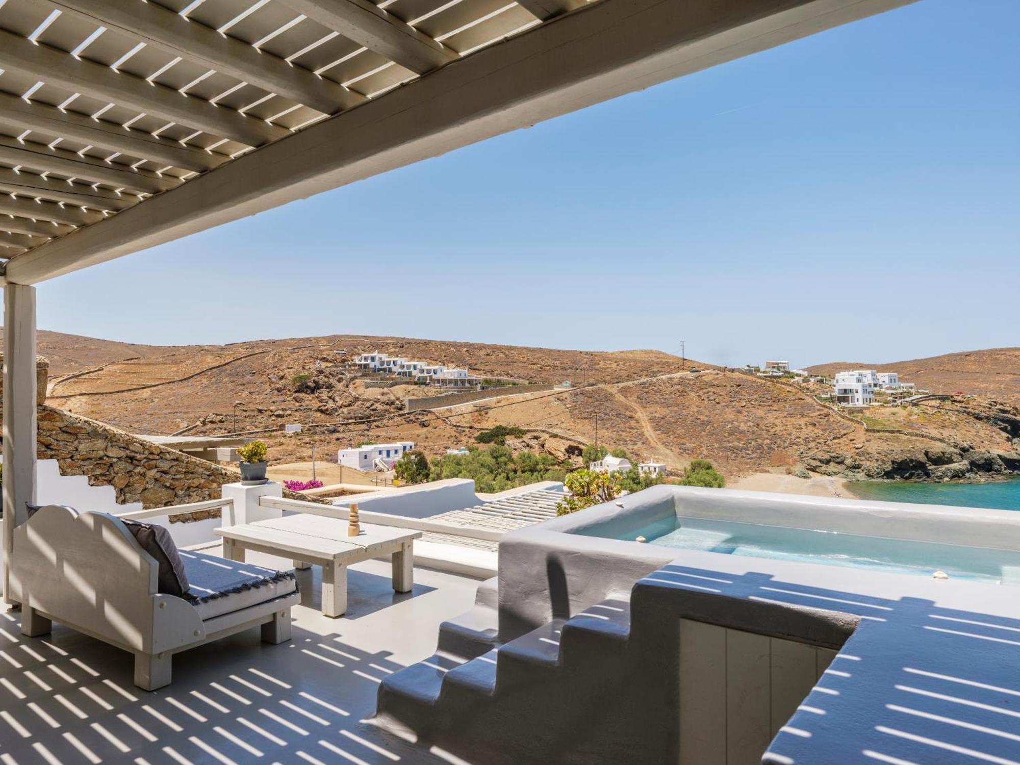 Mykonos Residence Villas & Suites Merchia Beach Eksteriør billede